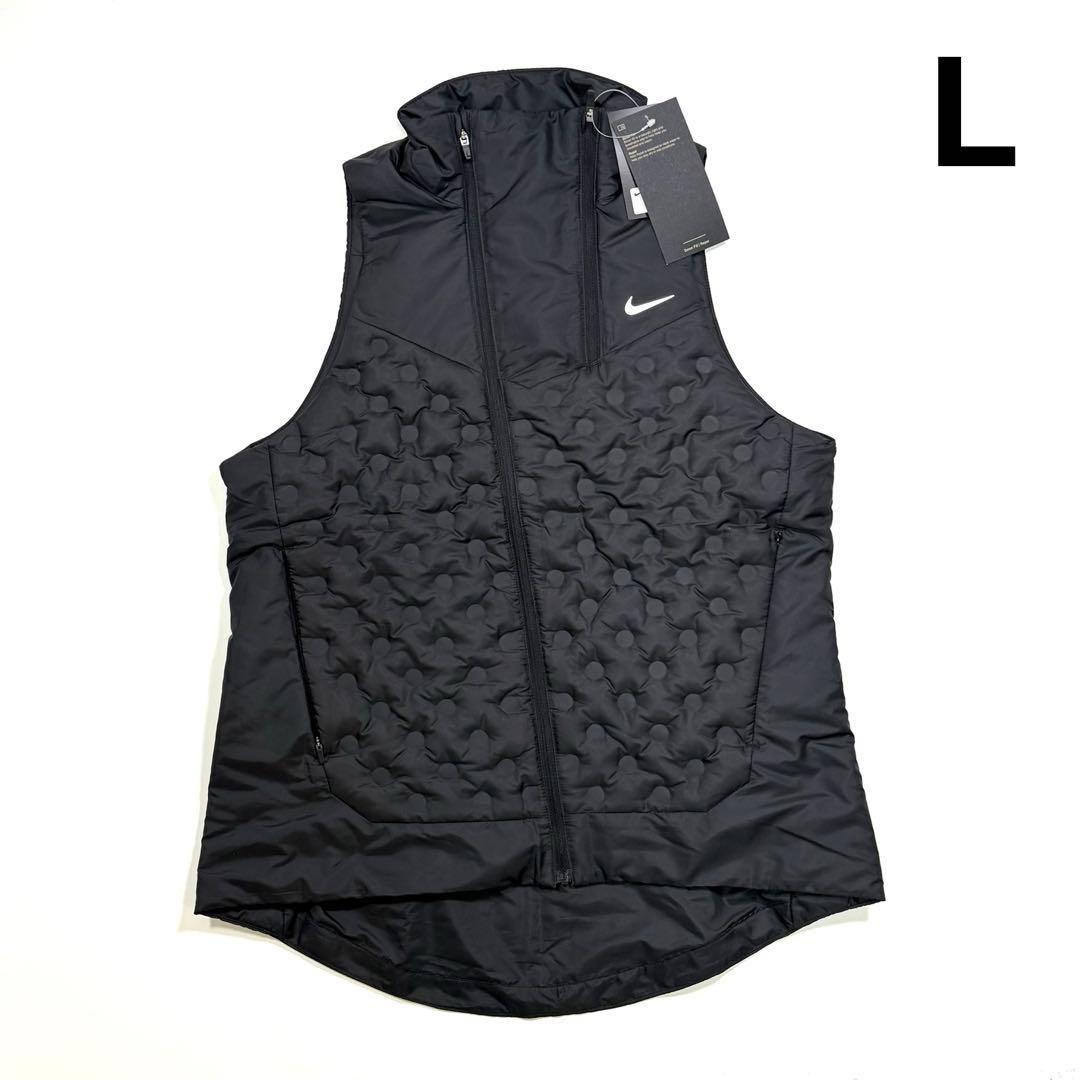 L ナイキ ADV レペル エアロロフト ランニングベスト ブラック