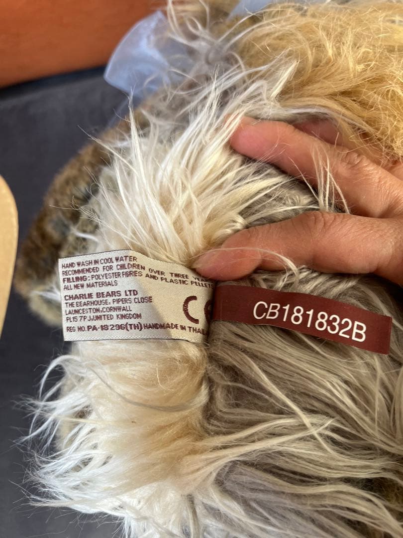 再値下げ　チャーリーベアーズ　テディベア　50cm くらい　足が動きます　作家
