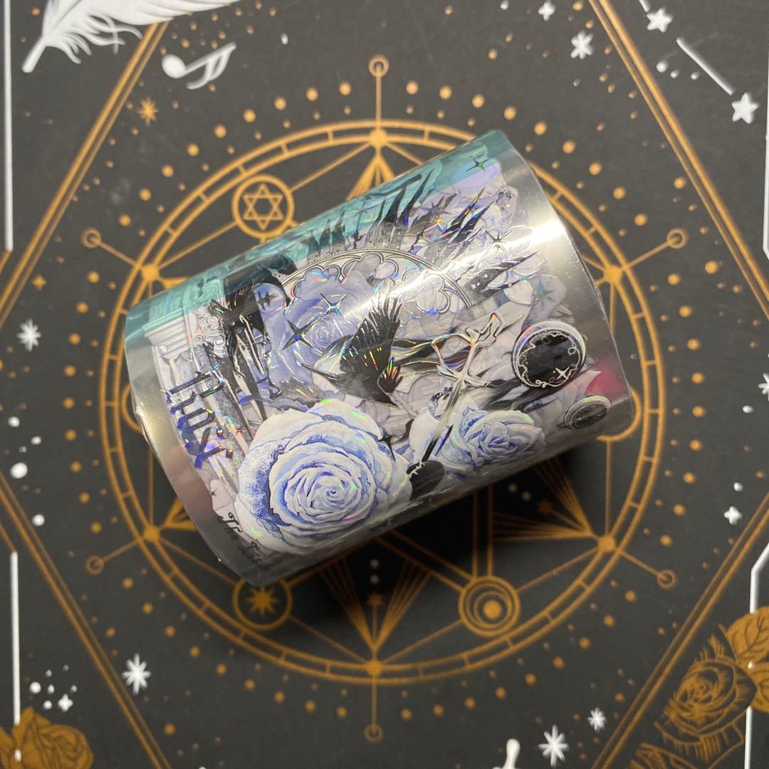 【A】海外　10m巻　貝殻光/ ホログラムマスキングテープ　動物/装飾/お花系