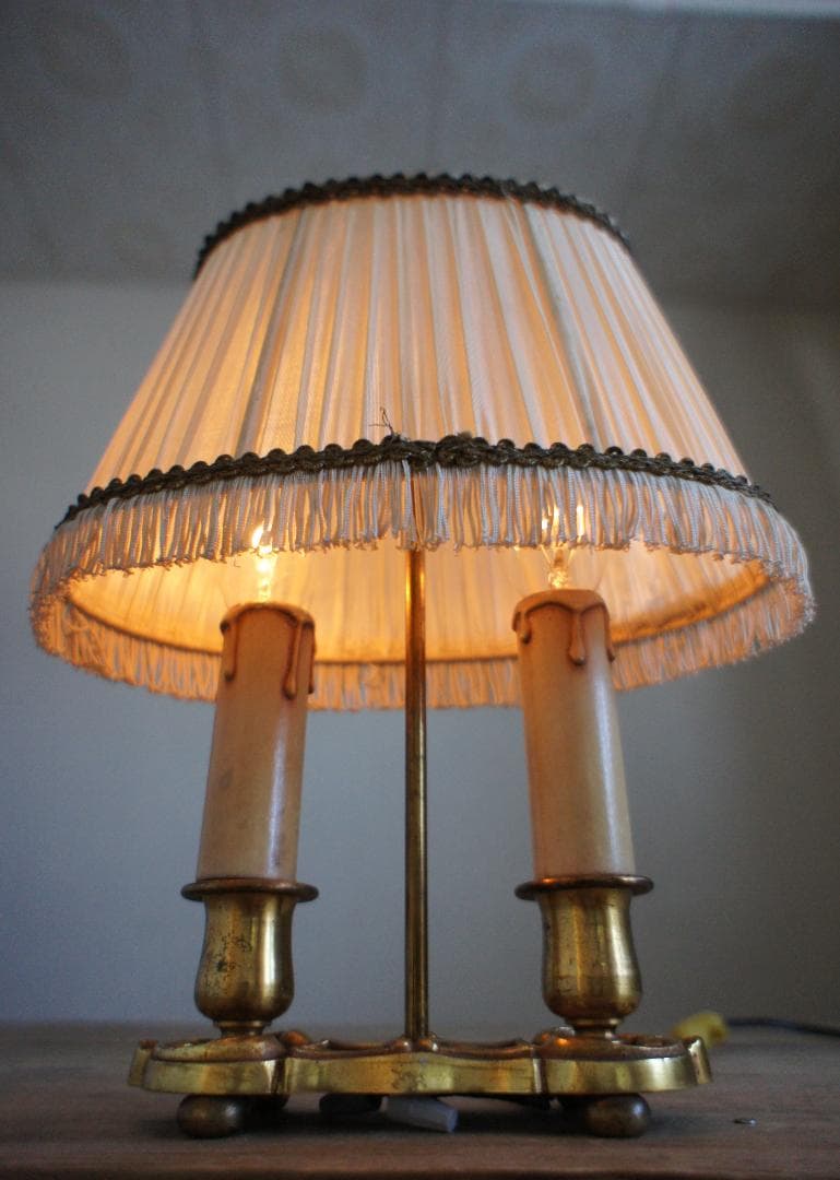 キャンドル　ランプ　 ブロカント　シャンデリア　フランス　アンティーク