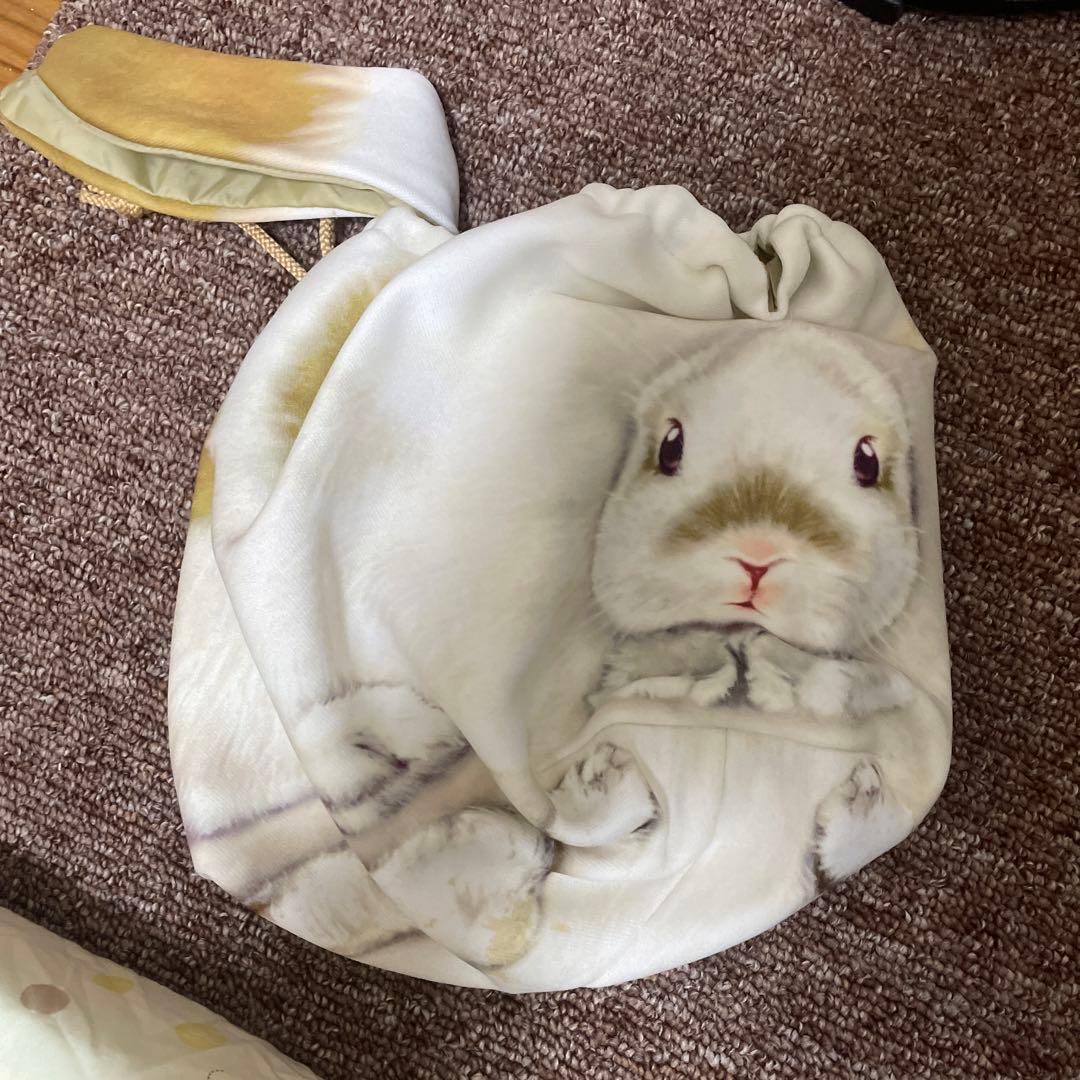 お弁当用巾着ポーチ(ウサギ)