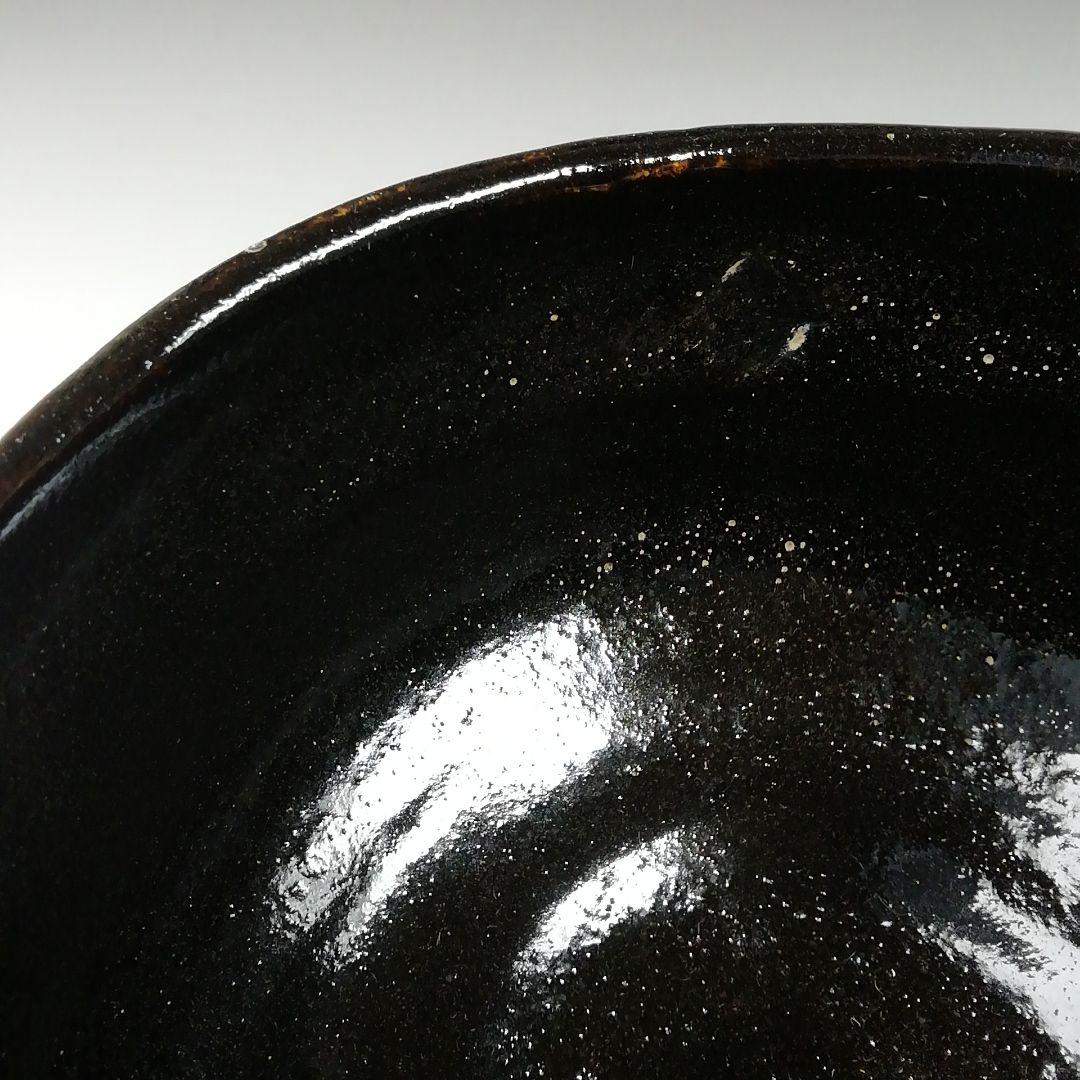 Ｔ５９９　茶碗　『黒ホトトギス』『桂窯　大野桂山 造』　共箱　抹茶碗　茶道具