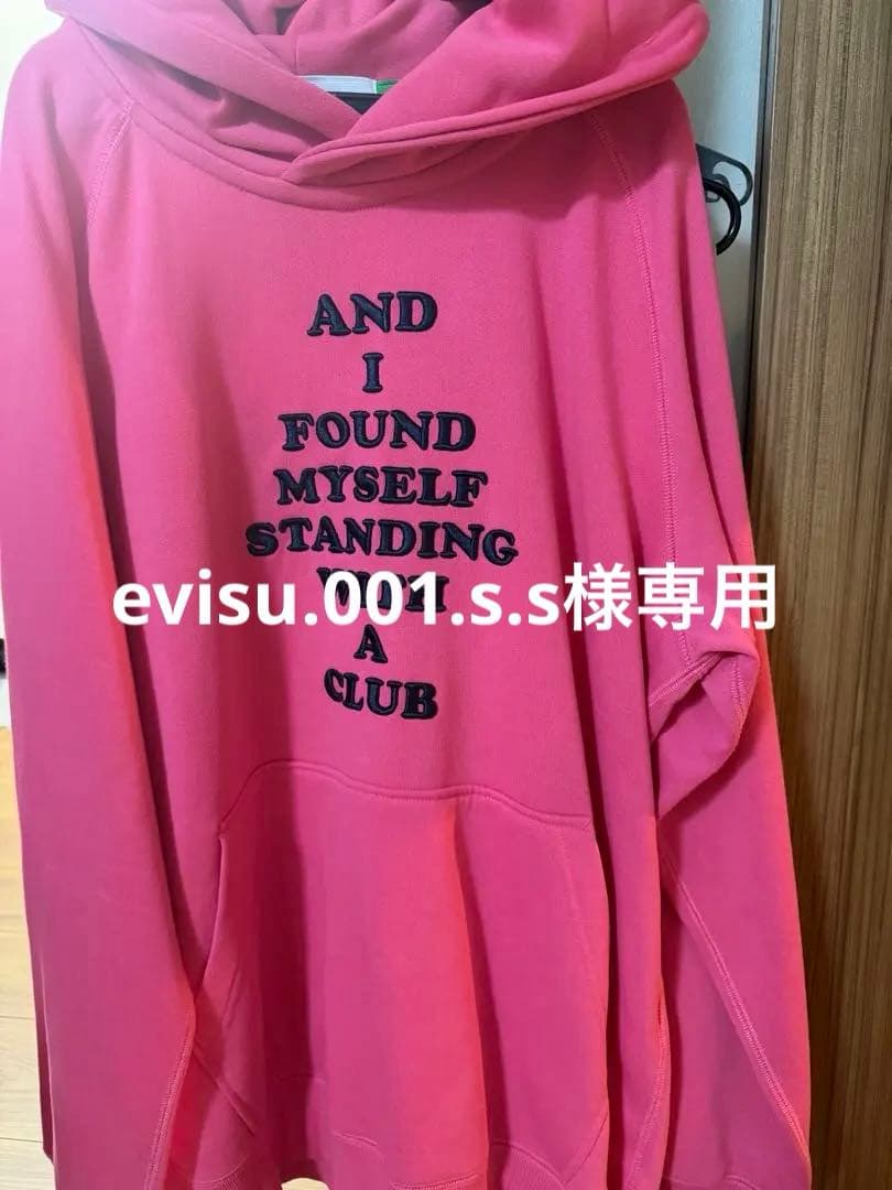 DECEMBERMAY ピンク フード付きスウェット