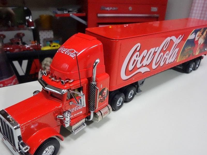 コカコーラ マッチボックストラック トレーラー メタル製 サンタトラック