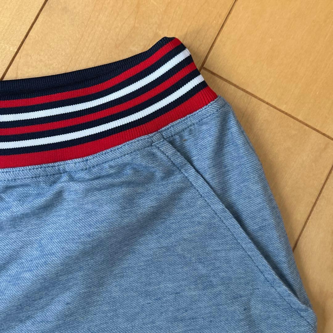 【セット】Prince テニスウェア ジップアップ　ショートパンツ L デニム風