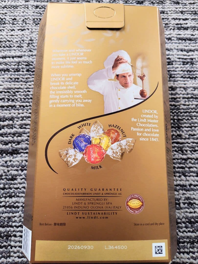 【未開封箱発送】LINDOR リンドール ゴールド×１＆ダーク×２ 計３箱