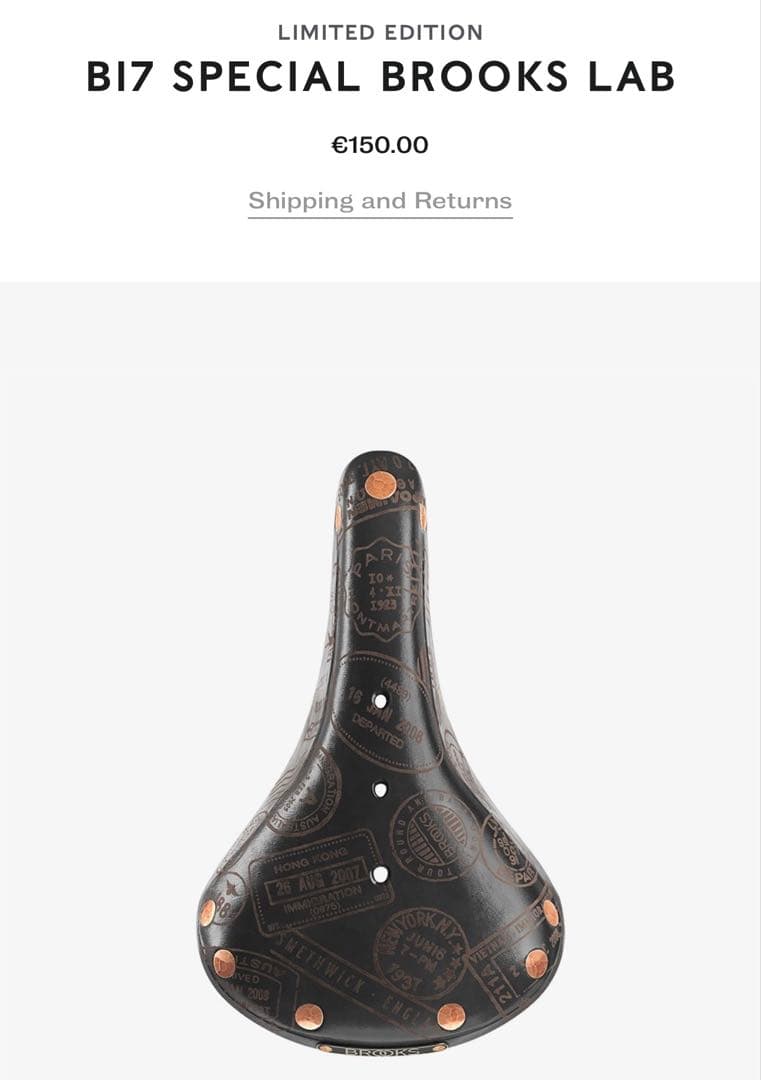 BI7 SPECIAL BROOKS LAB サドル