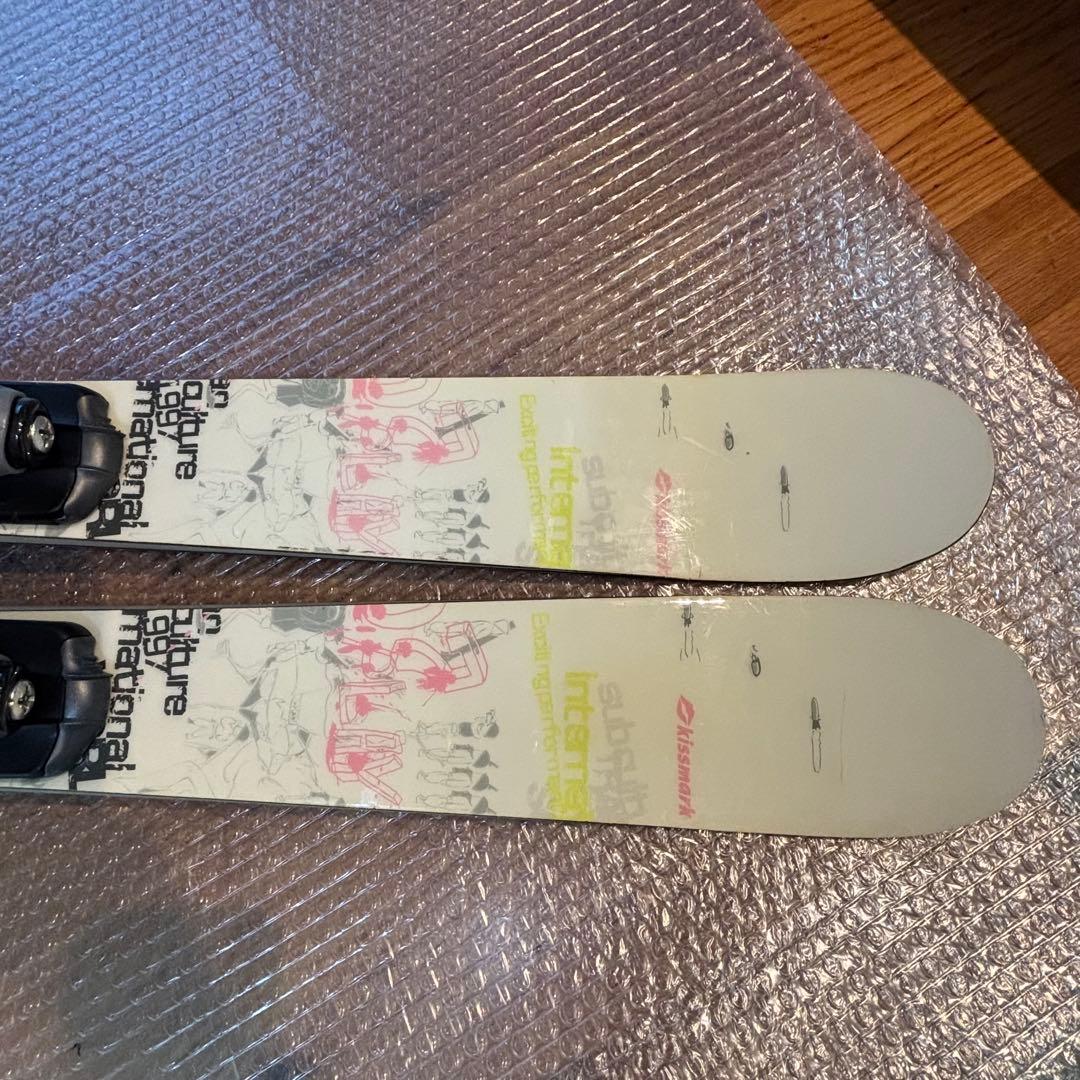 ショートスキー ミッドスキー　キスマーク ツインチップ　工具不要