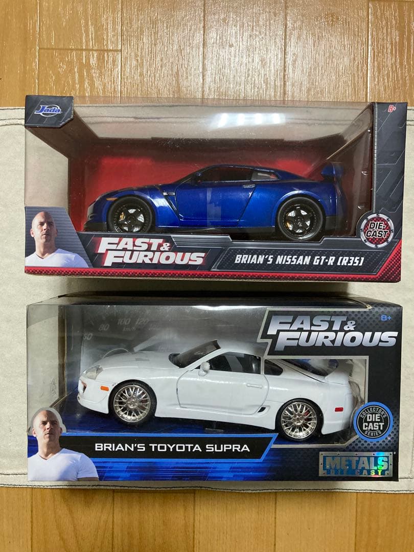 FAST & FURIOUS ブライアンのGT-Rとスープラ2台セット1/24