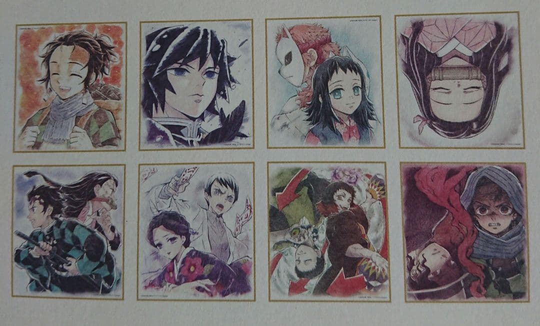 鬼滅の刃　 ランダム　 複製ミニ色紙 　コンプリート 164枚セット