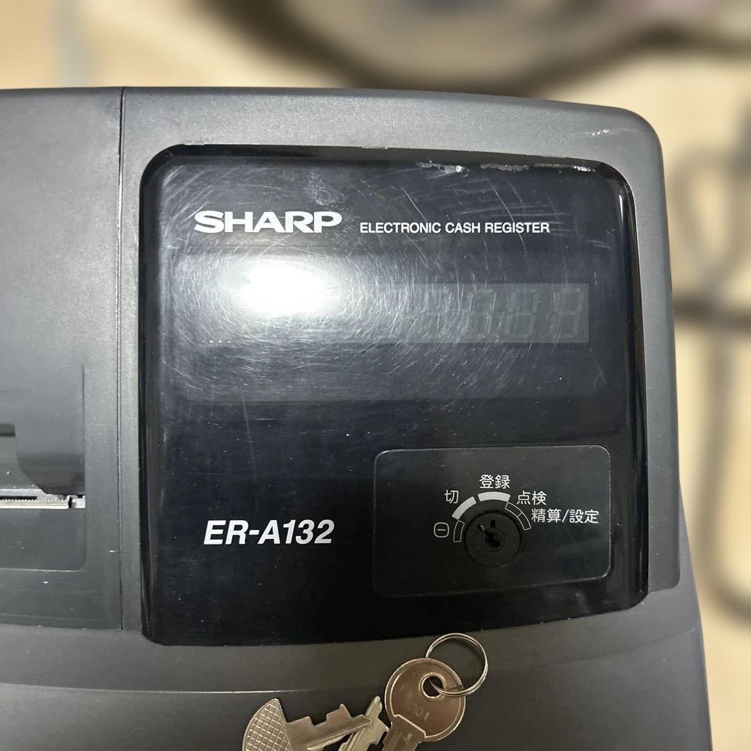 良品SHARP ER-A132 電子レジスター　電子ロール付き