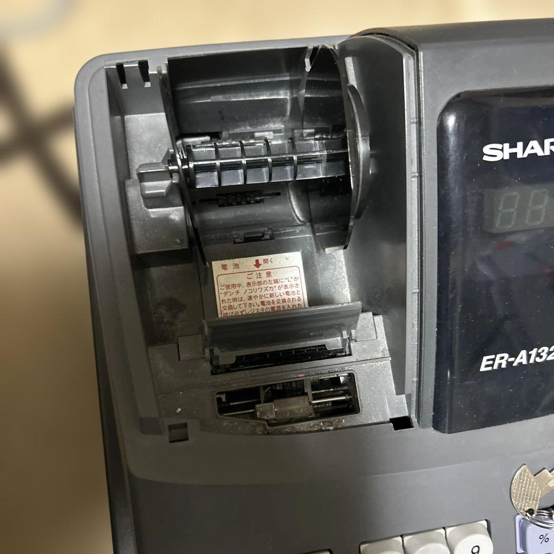 良品SHARP ER-A132 電子レジスター　電子ロール付き