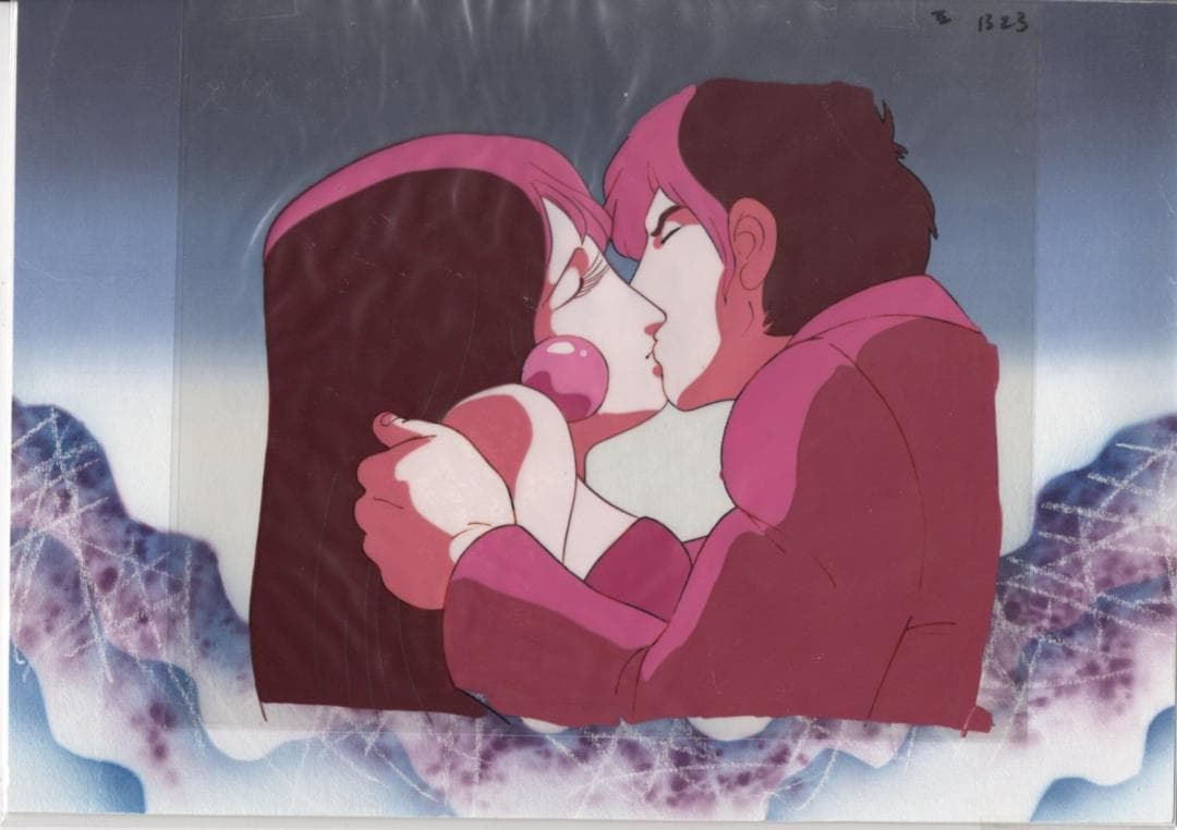 銀河鉄道999　直筆背景画　セル画　B23