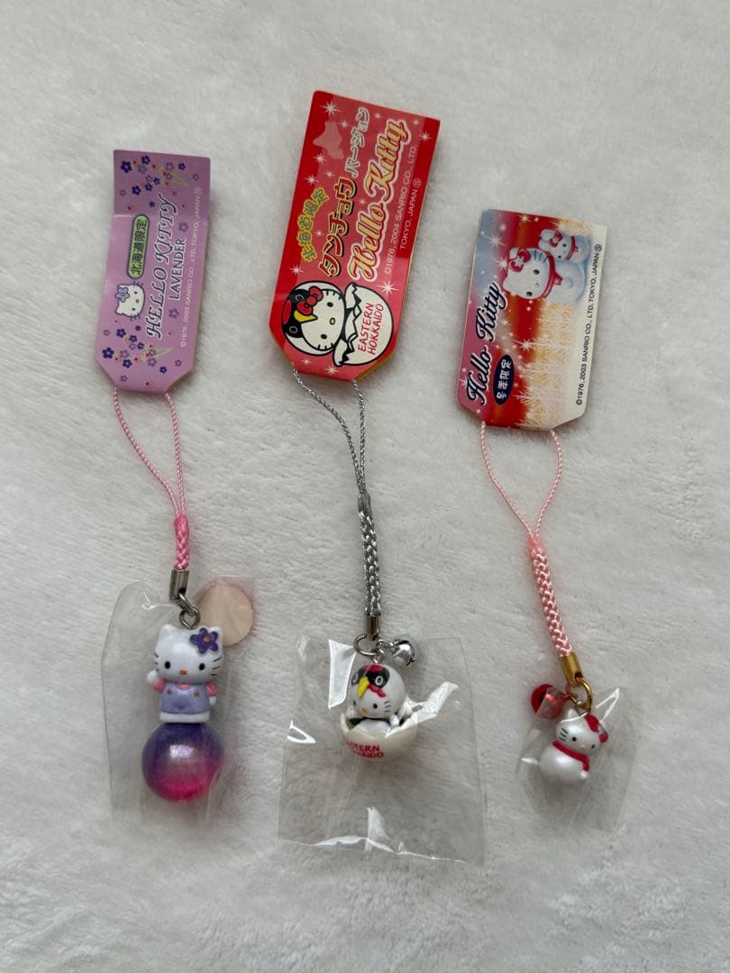 ご当地　ハローキティ 根付けストラップ 　まとめ売り27点