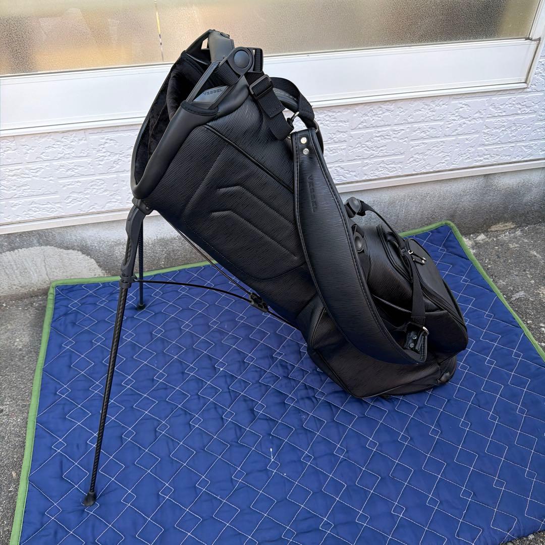 Vessel ゴルフバッグ ブラック スタンド付き