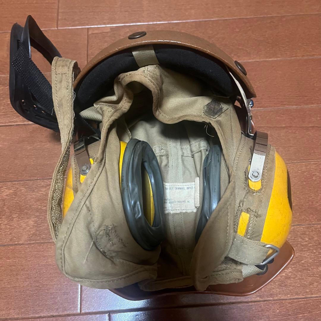 インパクトヘルメット サイズ7 イエロー/ブラウン ヘルメットバイク