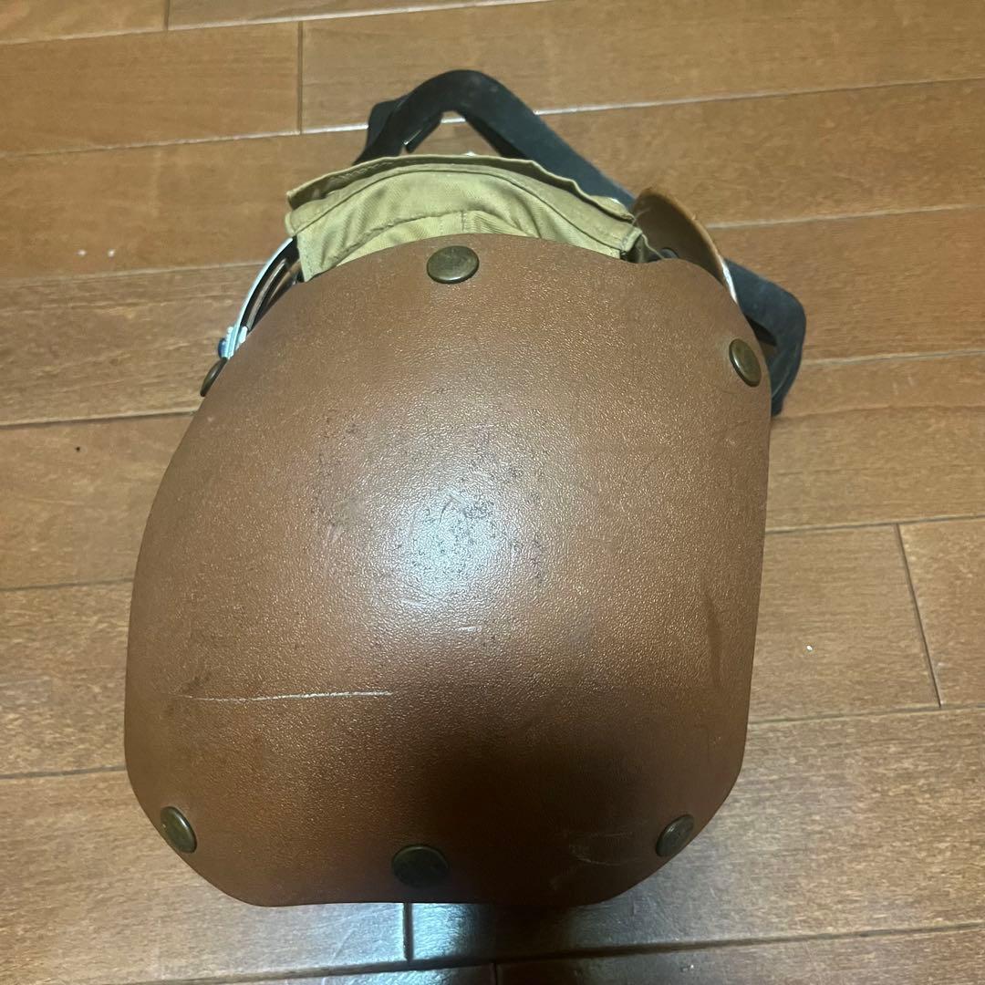 インパクトヘルメット サイズ7 イエロー/ブラウン ヘルメットバイク