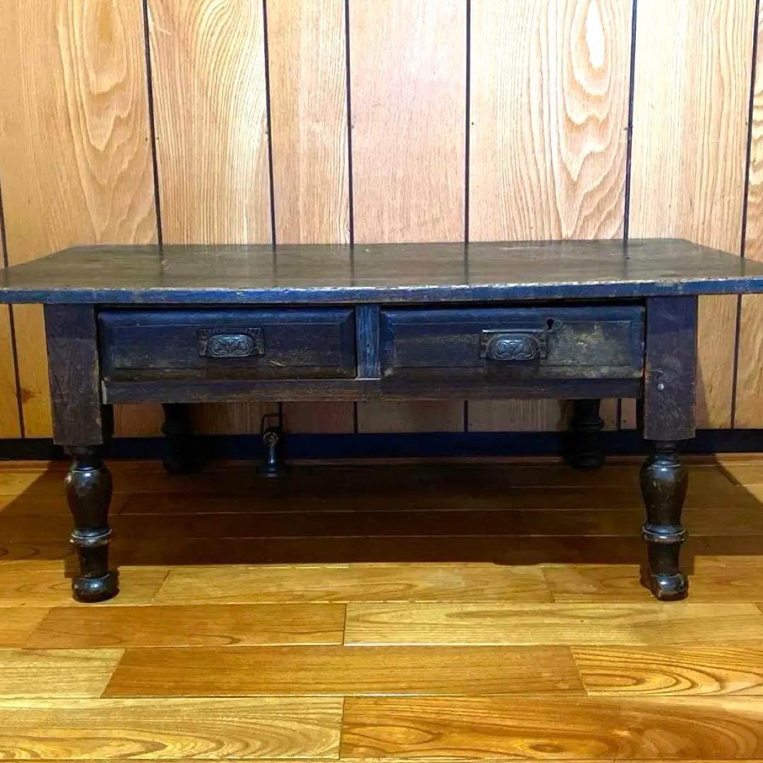 ●アンティーク 文机 テーブル ローデスク 家具天然木 古道具 骨董