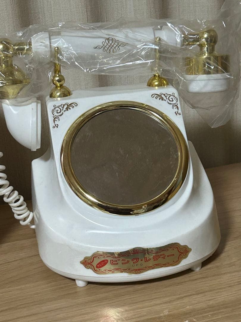【当時品】アサヒ玩具 オルゴール入り ピンクレディー ミラーでんわ(UFO)