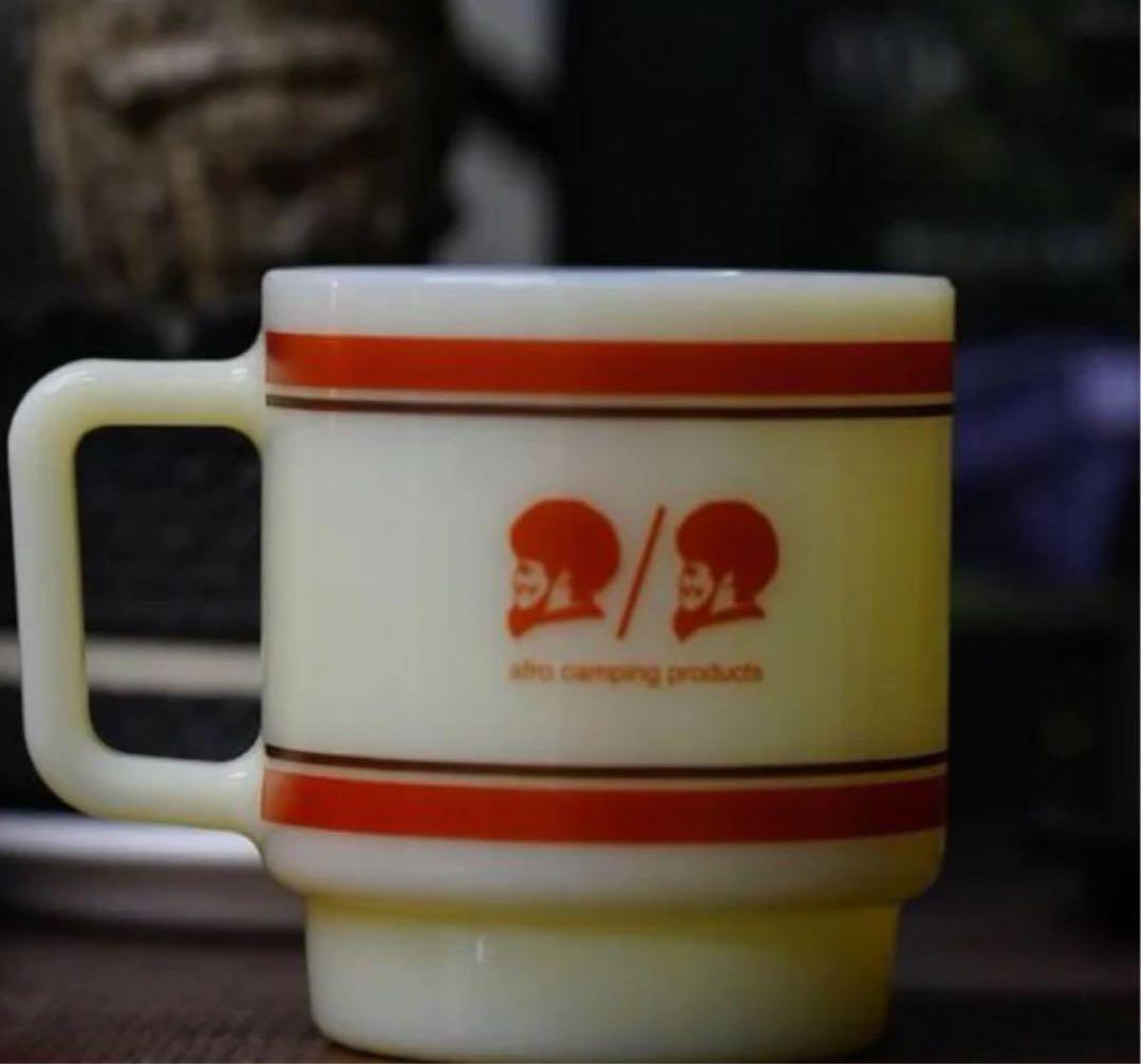 AFRO CAMP MILKGLASS キャンプグラス ネルデザイン hase