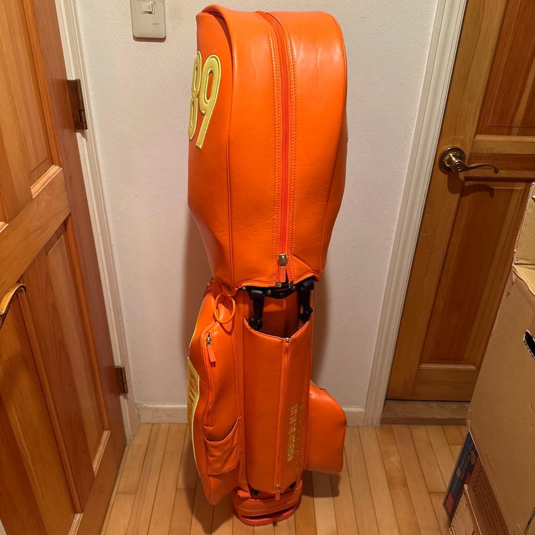 パーリーゲイツ　ゴルフ　キャディバッグ　スタンド式　オレンジ