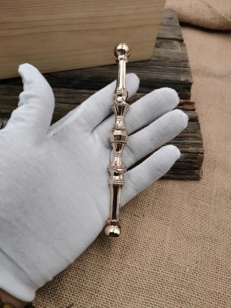 【修縁堂】密教法具 真言宗 金蓖 vajra 16.5cm 寺院用仏具