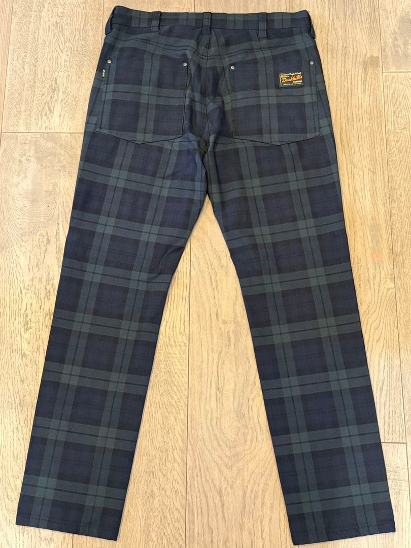 rough:swell チェック柄 ゴルフパンツ M