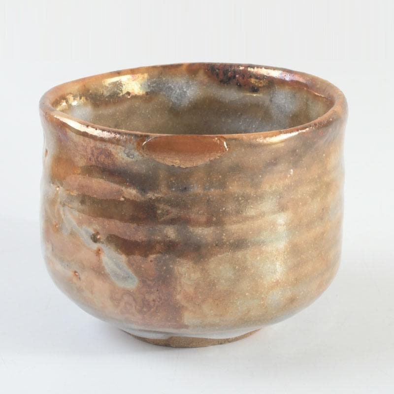 茶道具　天月窯　中村芳楽作　寒あざみ　茶碗　共布共箱　C　9492