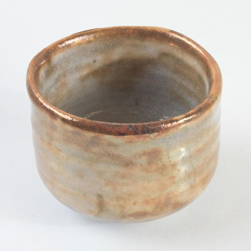 茶道具　天月窯　中村芳楽作　寒あざみ　茶碗　共布共箱　C　9492