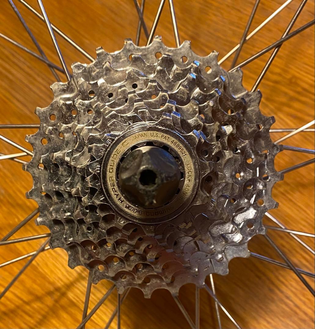 SHIMANO DEORE XT HB-M737、ARAYA RB-17 前後