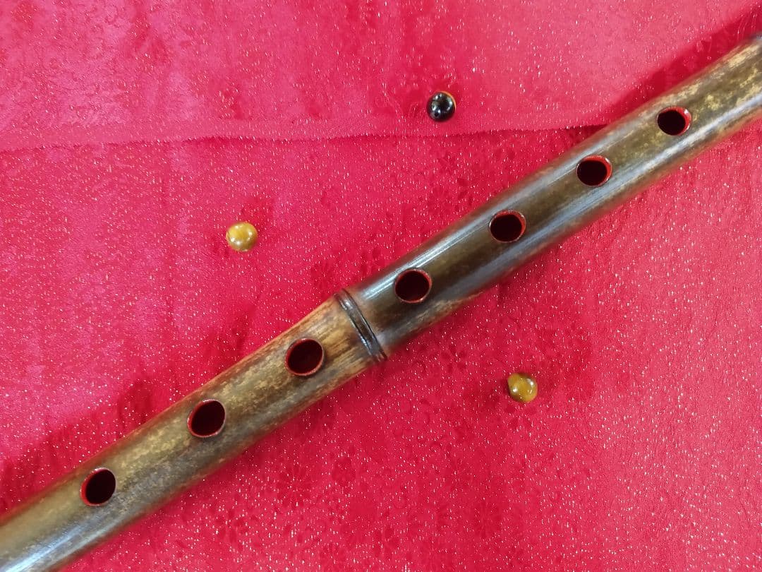 61 吹きやすさ抜群 和笛 眞笛 竹笛 古典調七穴０本調子 根岸篠笛工房