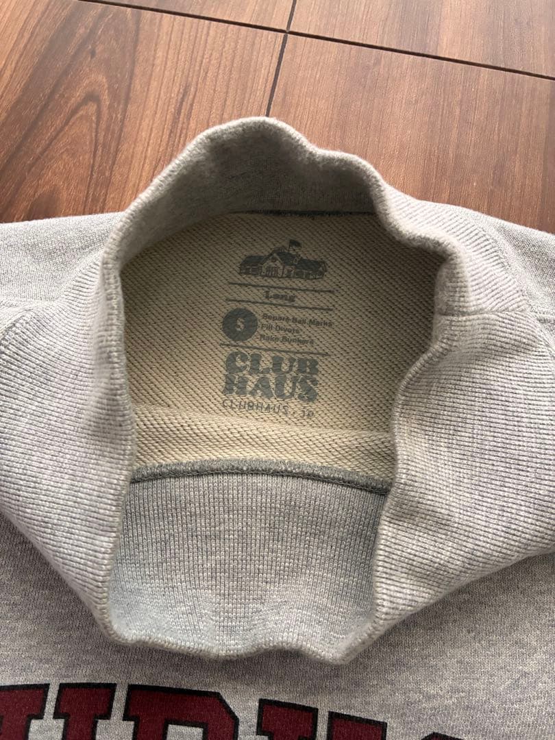 clubhaus モックネックスウェット　グレー　S
