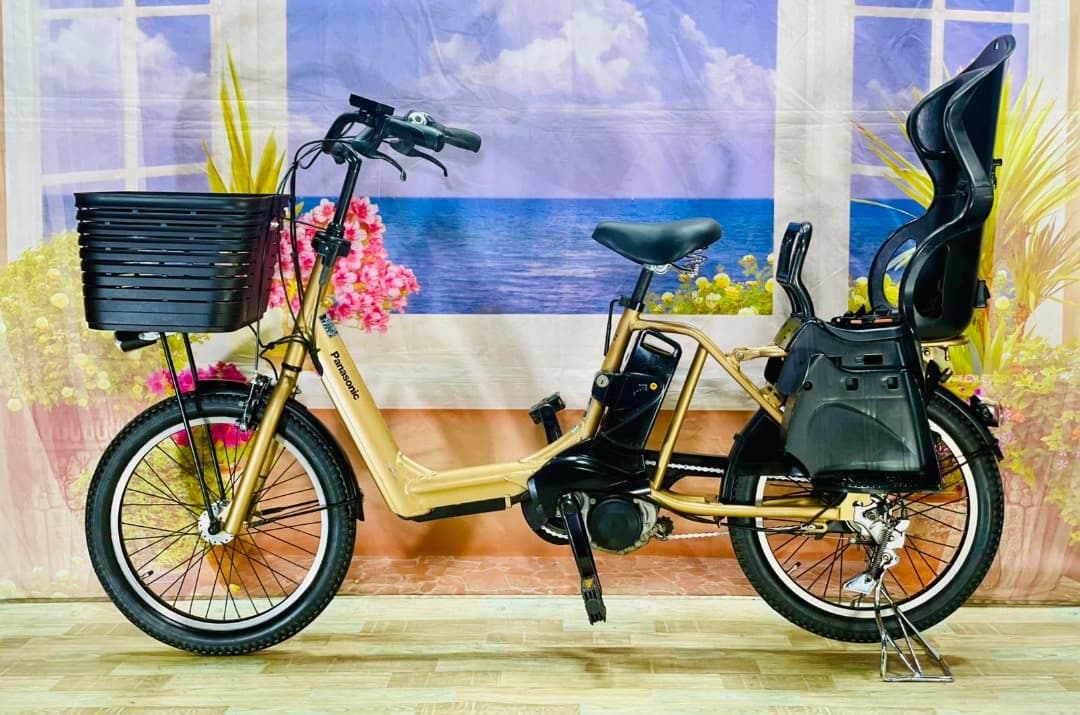 ギュットアニーズ⭐️13AH！パナソニック子供乗せ電動アシスト自転車Y2295