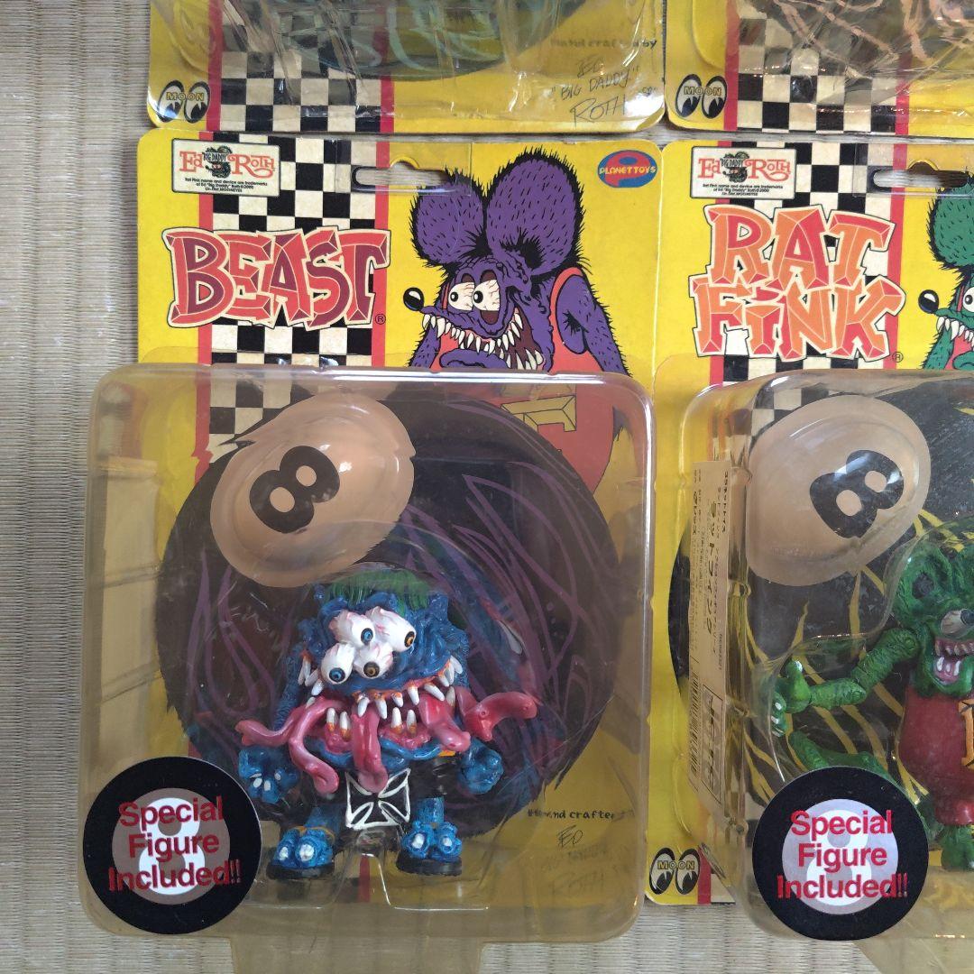 プラネットトイズ　ラットフィンク・アクションフィギュアシリーズ　4点セット