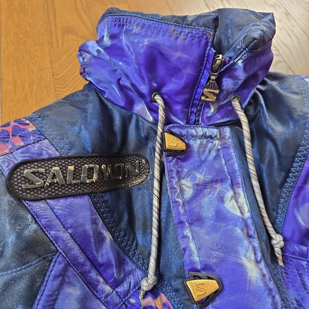 1990年代ヴィンテージ◆SALOMON◆ スキーウェア 上下セット 中古LL