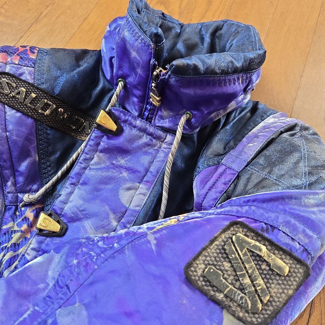 1990年代ヴィンテージ◆SALOMON◆ スキーウェア 上下セット 中古LL