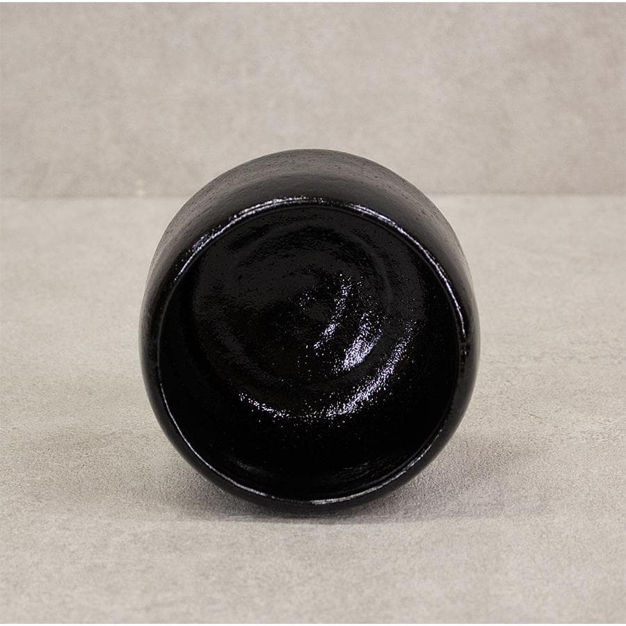 三代 佐々木昭楽 覚入写し 黒楽茶碗 共箱 共布 栞付 茶道具 抹茶茶碗