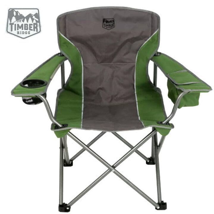 最終値下げ２個セットTIMBER RIDGE アウトドアチェア グリーン