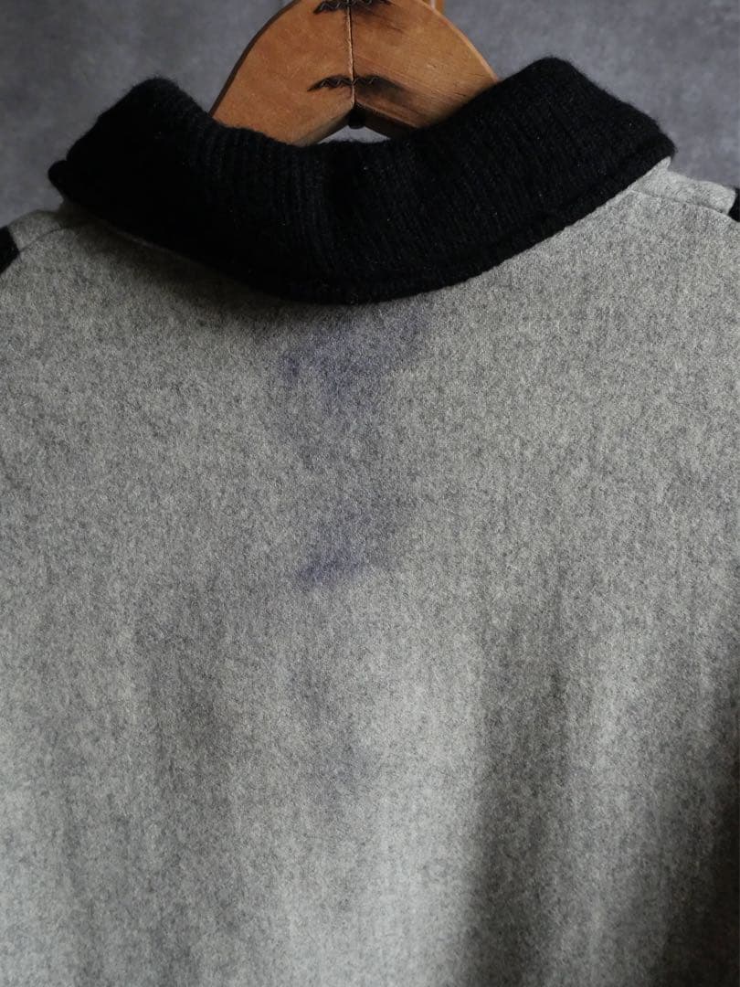 50~60s ユーロ　ウールニット切替　スキー　プルオーバー　vtg