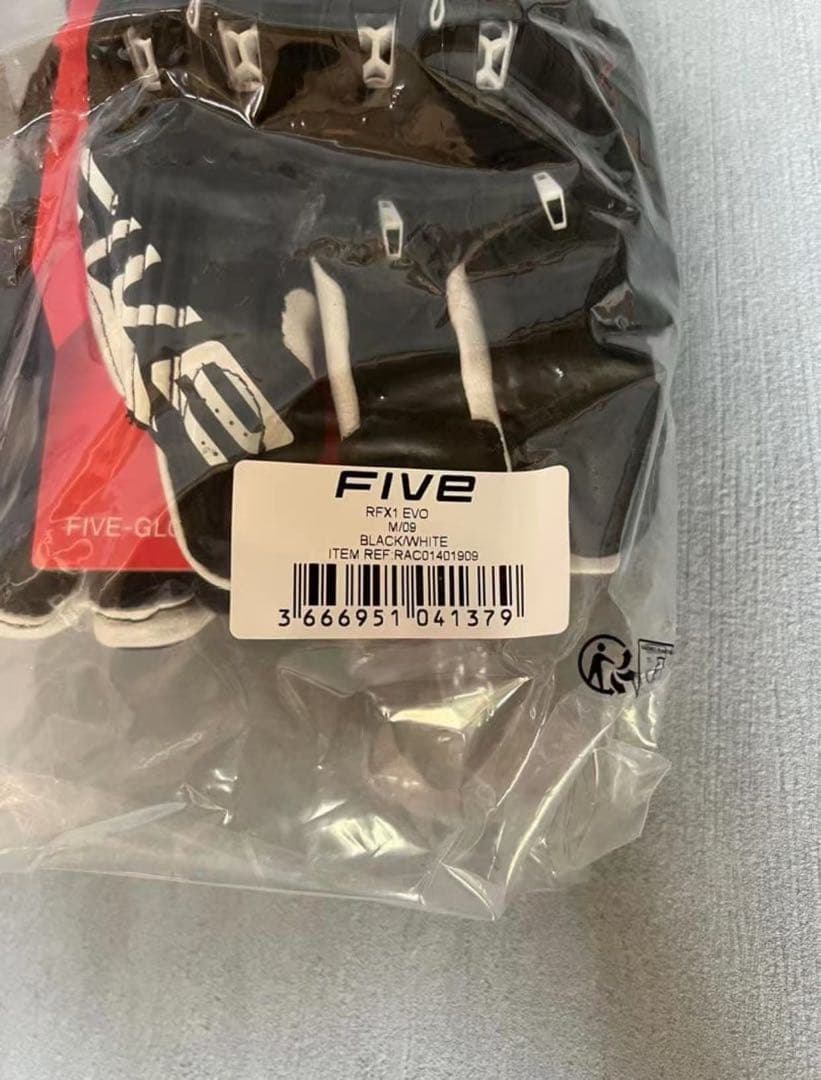 新品未使用 FIVE(ファイブ) バイクグローブ ブラック/ホワイト