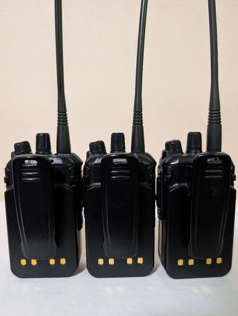 スタンダード デジタル簡易無線機 免許局 VXD460U×3台 イヤホン付
