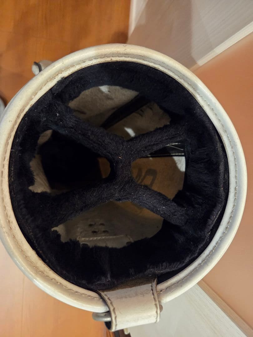 【中古年代物】PING ホワイトレザーキャディバッグ