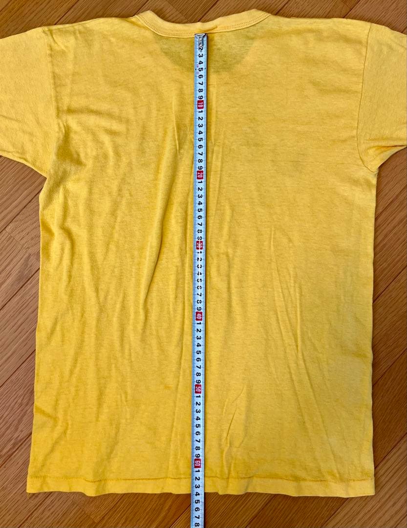 70's USMC 油性プリント Teeシャツ バインダーネック 裾袖共シングル