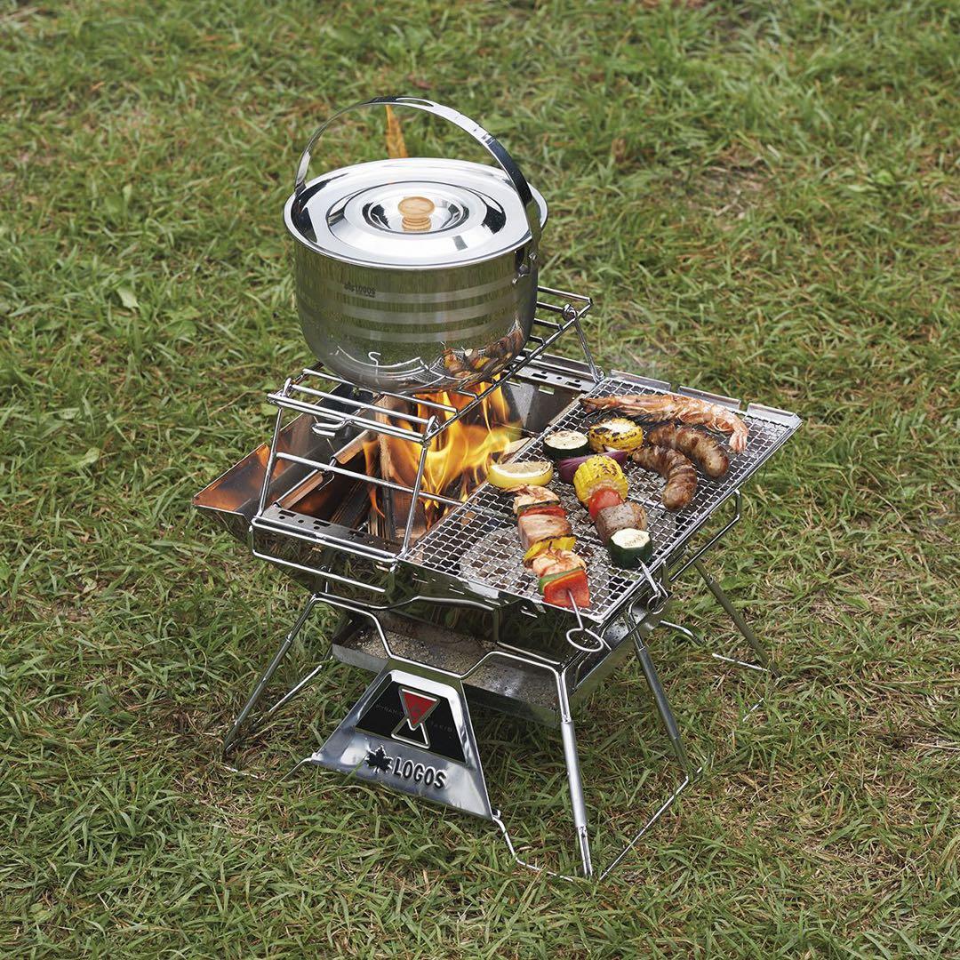 焚き火台 グリル LOGOS ピラミッドTAKIBI L コンプリート