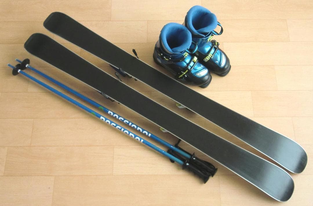 ■■送料無料■子供用スキーフルセット■板116靴22■WAX済■ミニオン■■