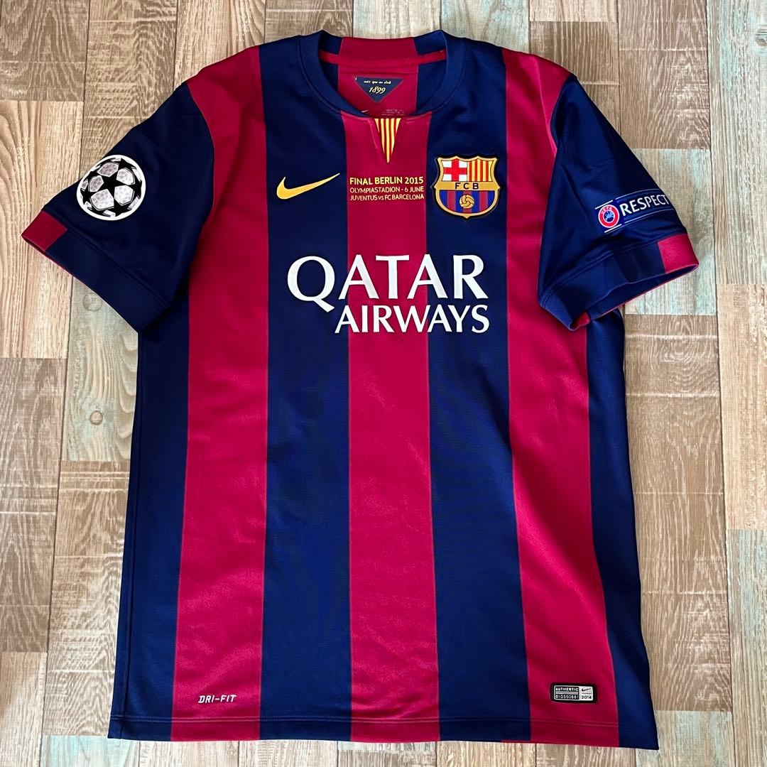 バルセロナ 2015 CL決勝戦 メッシ ユニフォーム アルゼンチン代表 PSG