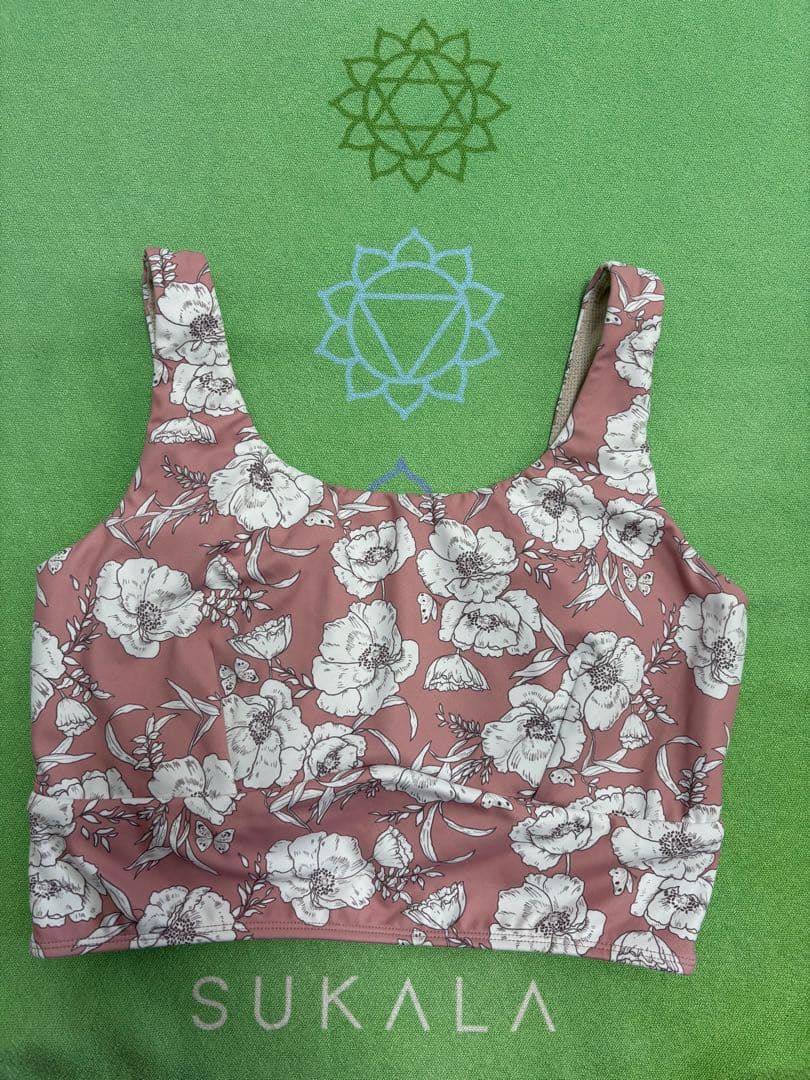 【SUKALA】 フラワープリント ヨガウエアセットアップ Mサイズ