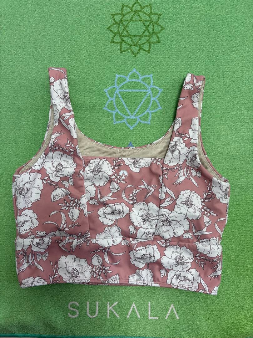 【SUKALA】 フラワープリント ヨガウエアセットアップ Mサイズ