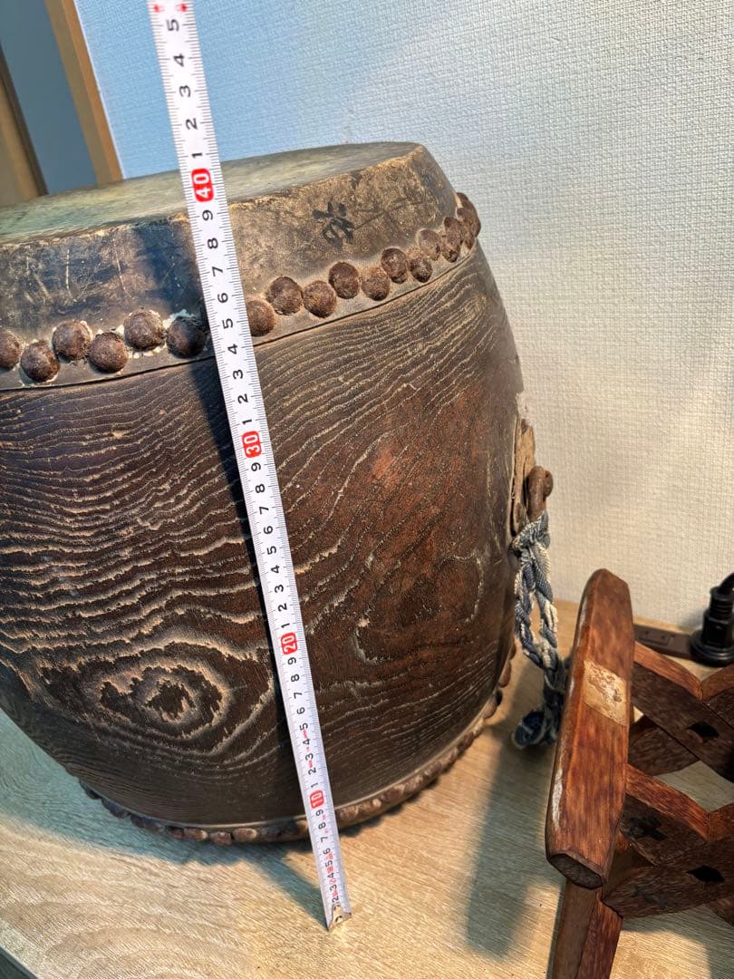 時代物 和太鼓　骨董品　明治時代