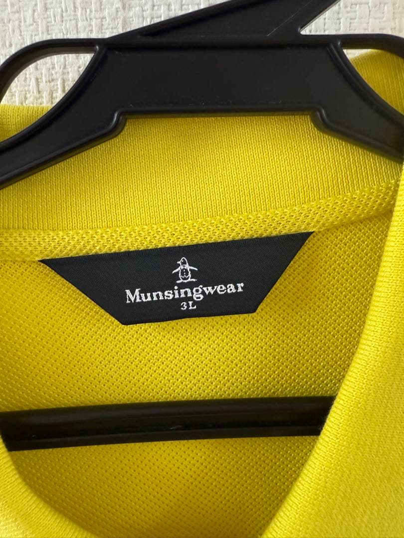 マンシングウェア　イエロー ゴルフシャツ 3L